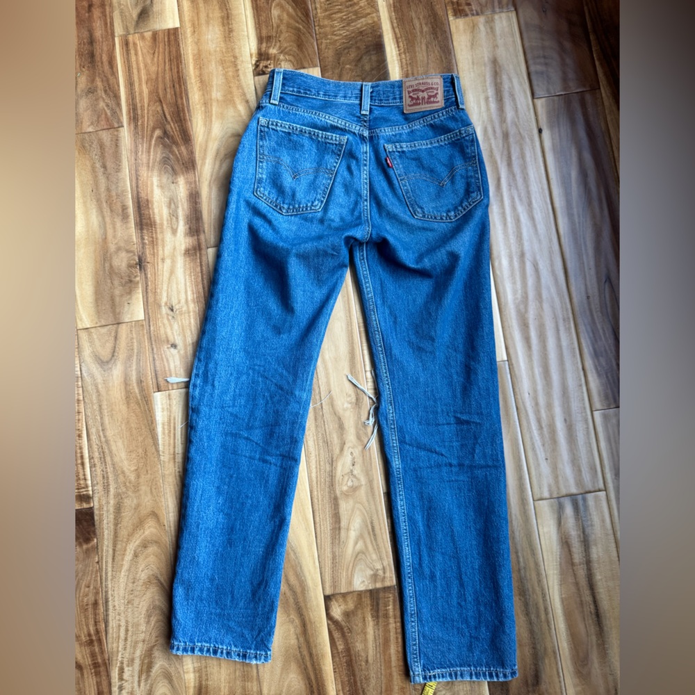 Levi’s Low Pro Straight Size 24 Blue Jeans - Picture 12 of 14